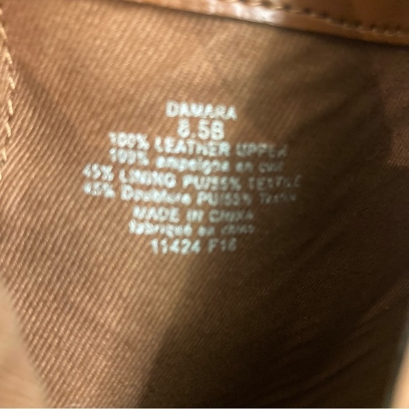 LAUREN RALPH LAUREN Sz 8.5B Damara Leather Suede Back Strap Zipper Booties - Picture 13 of 13